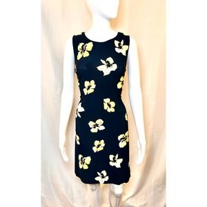 Tommy Hilfiger Floral Sheath Dress Sleeveless Women’s Size 6